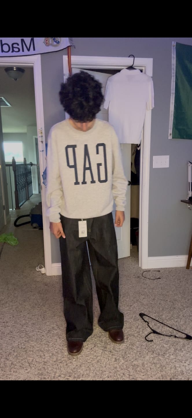 Customer photo review of Raw Black Selvedge Denim