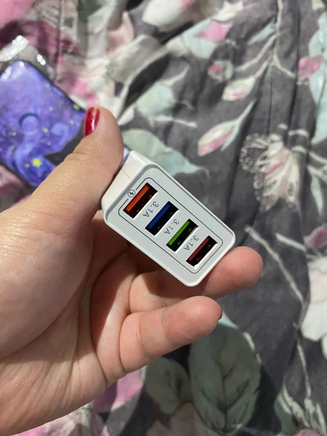 Customer photo review of ⚡ One Charger. Four Devices. Zero Waiting.⚡