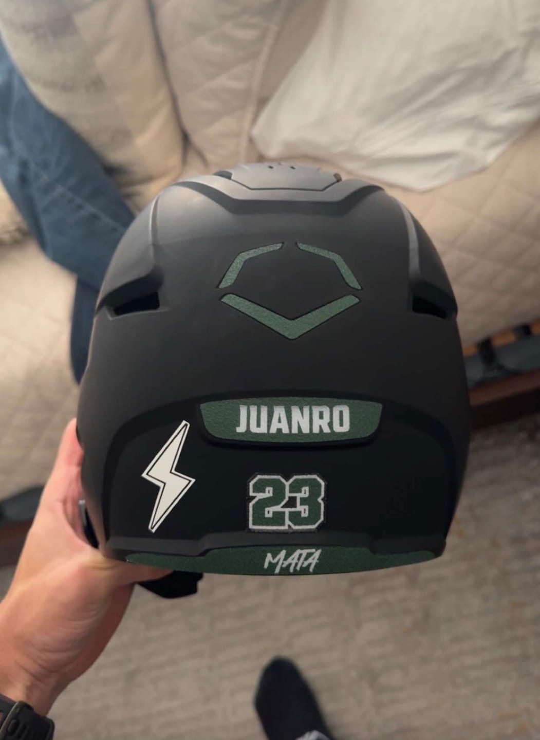 Customer photo review of Helmet Number Kit