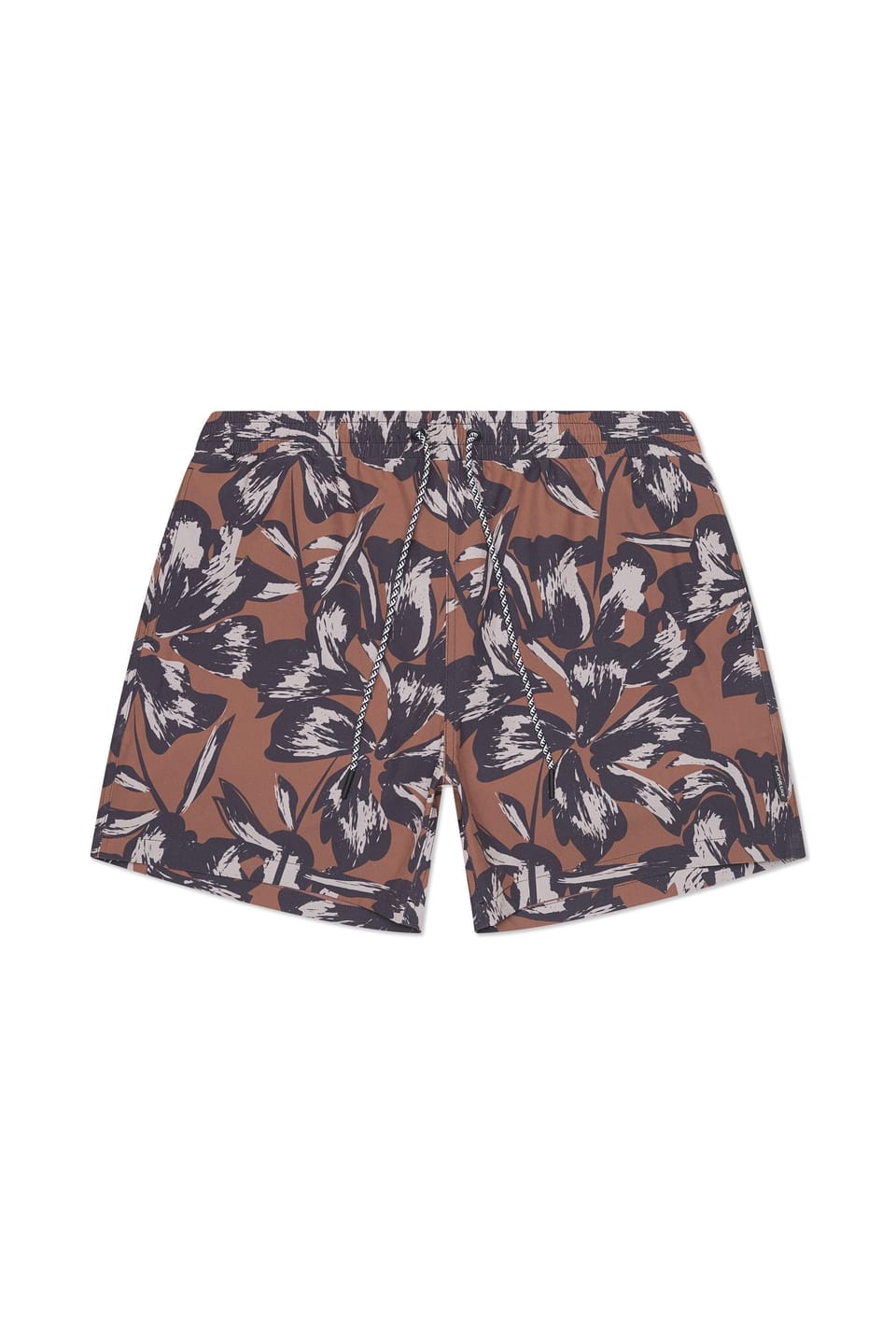 Customer photo review of Tulum 5-Inch Swim Trunk – Tobacco Flower