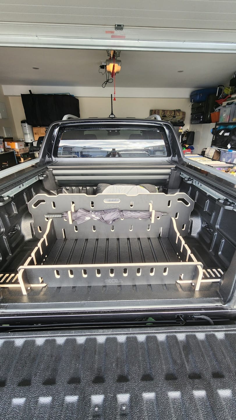 Customer photo review of Ute Tray Storage Divider - Toolbox & Drawer Alternative | LOKRA