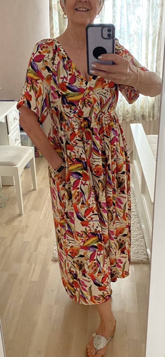 Customer photo review of Abstract Bloomscape Viscose Fabric