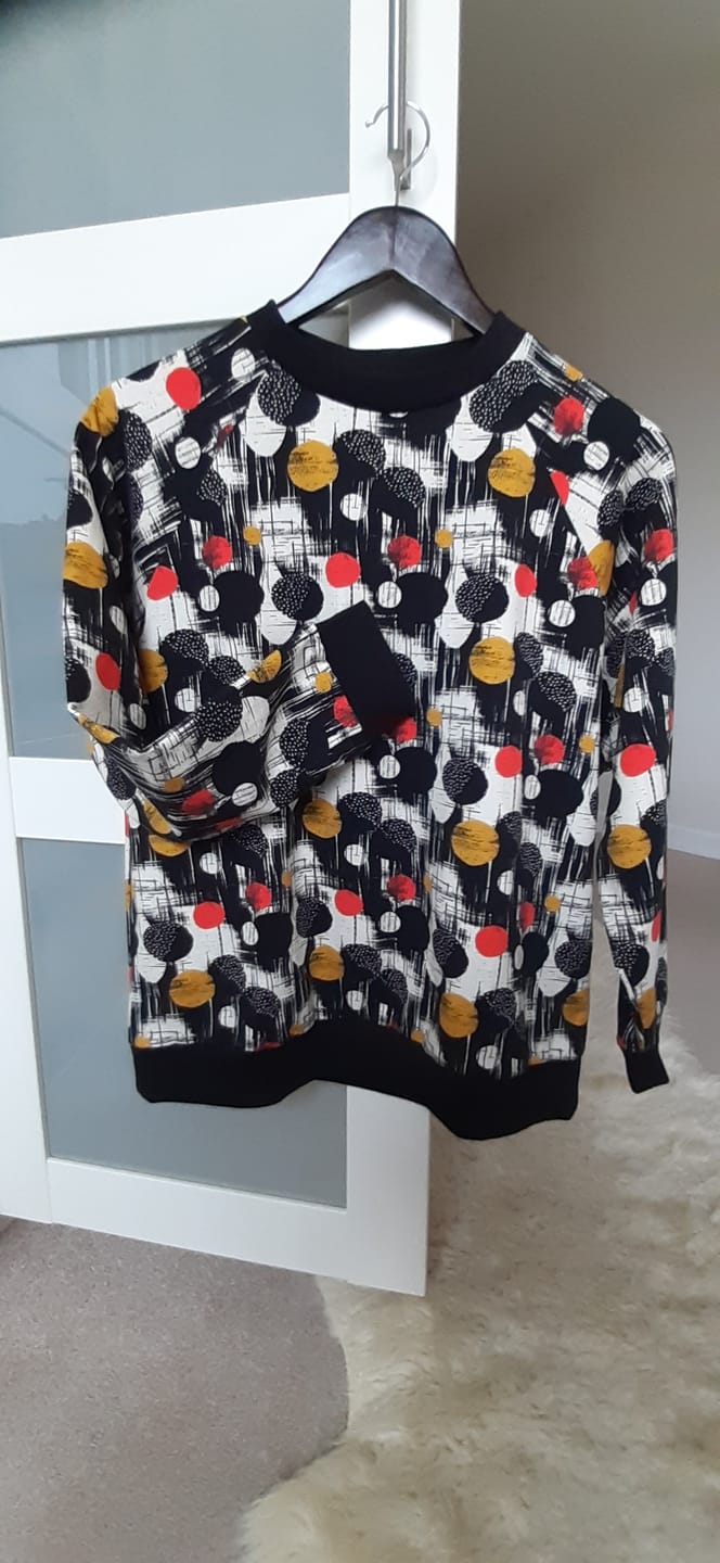 Customer photo review of Retro Rounds French Terry Fabric