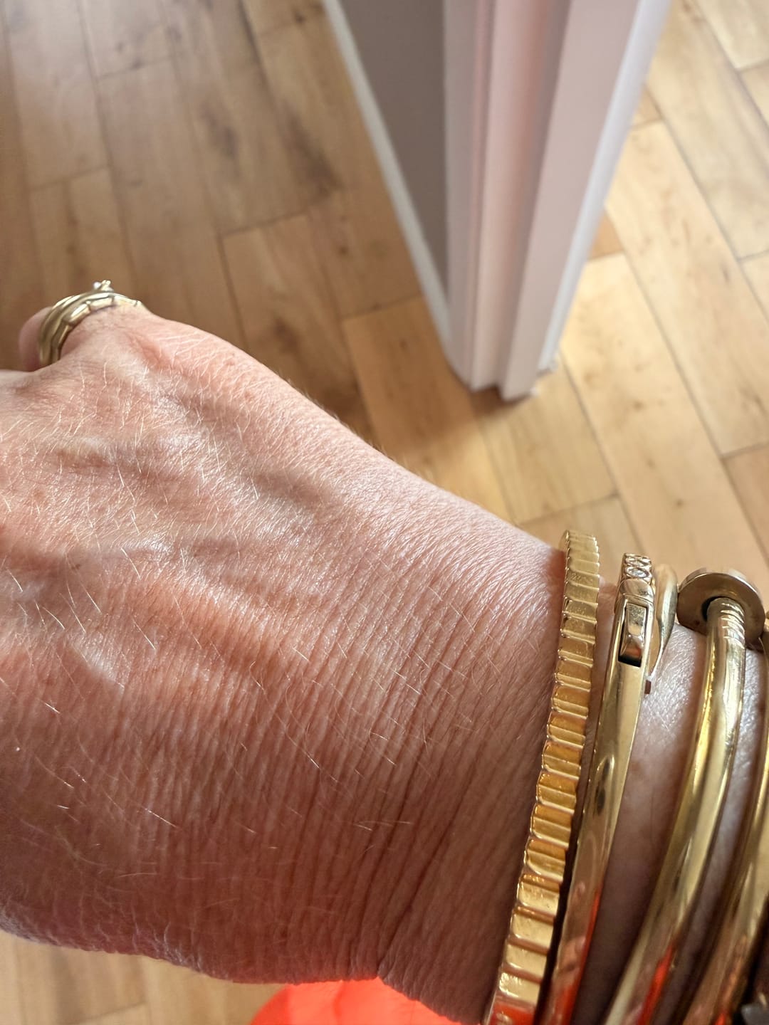 Customer photo review of Mini Pleat Bangle