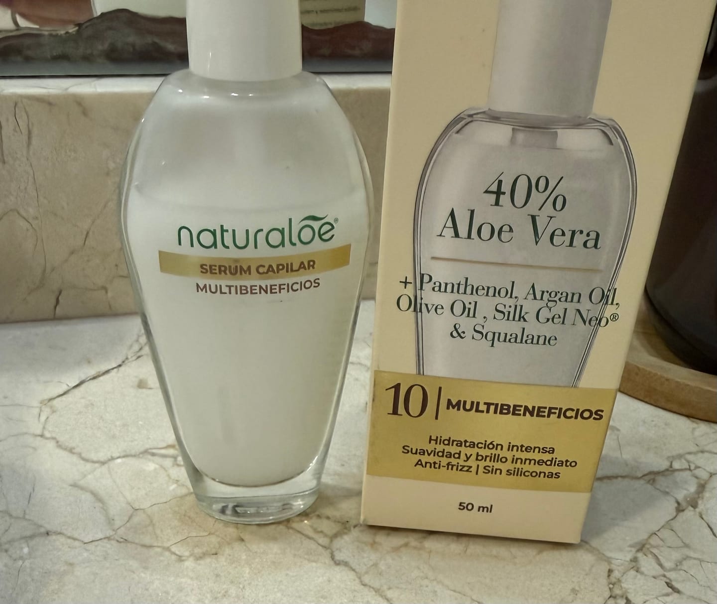 Customer photo review of Serum Capilar Multibeneficios 50Ml