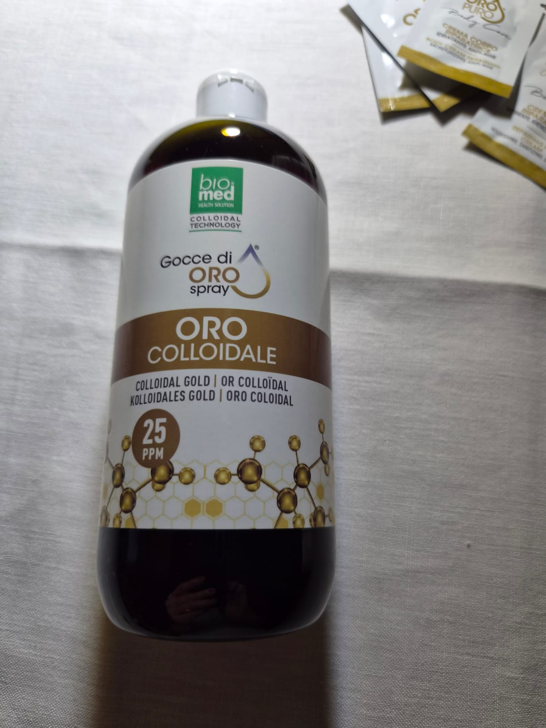 Customer photo review of Oro spray sublinguale 25 ppm - 500 ml