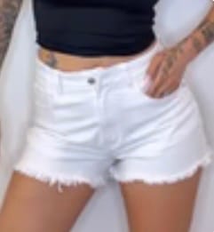 Customer photo review of Short Denim di jeans - bianco