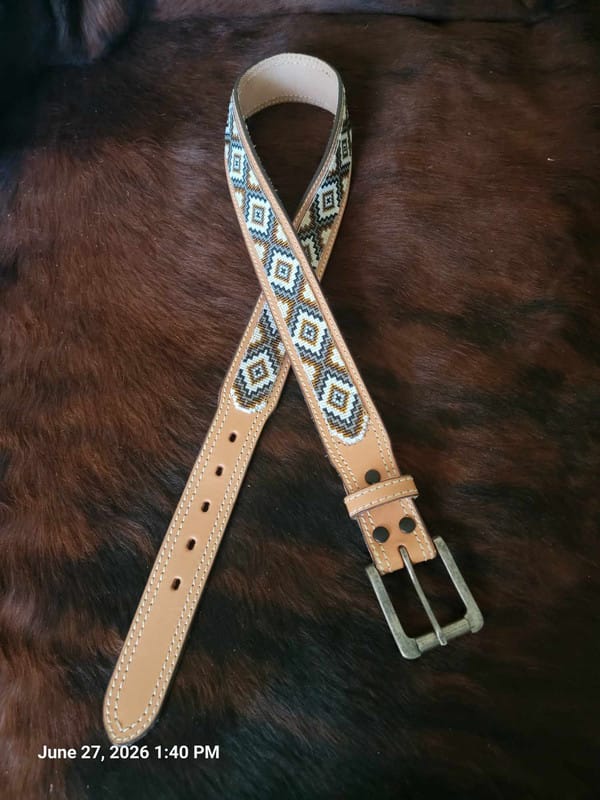 Customer photo review of Aztec Blue Loom Digital Bead Pattern