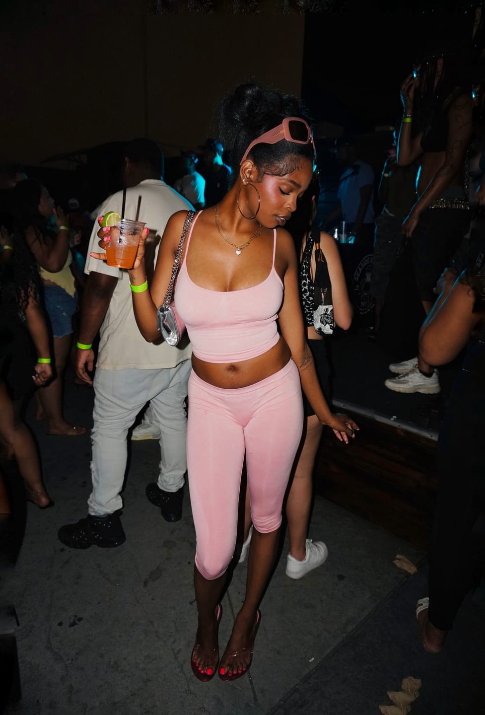 Customer photo review of Seamless Spaghetti Strap (Pink)