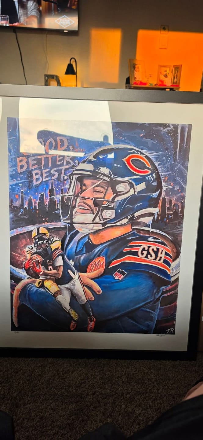 Customer photo review of Caleb "Iceman" Williams Limited Edition Poster Print