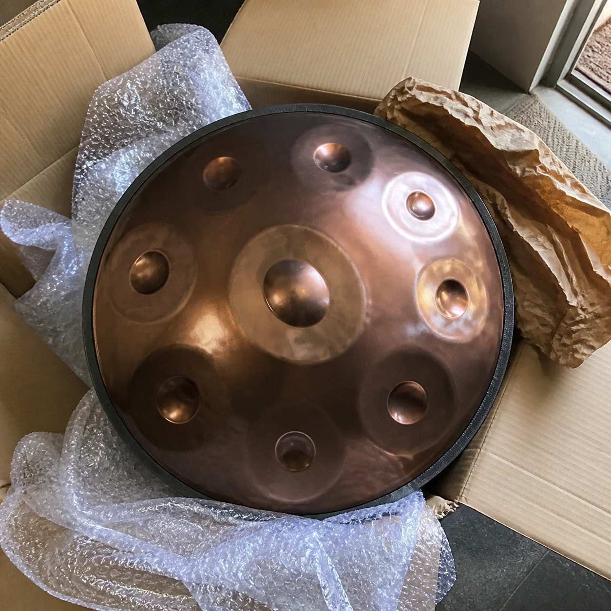 Customer photo review of Handpan Kurd D-Moll 9–14 Noten – Edelstahl
