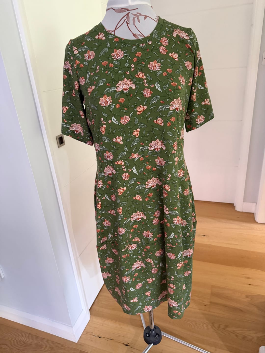 Customer photo review of Floral Bamboo Cotton Jersey Fabric