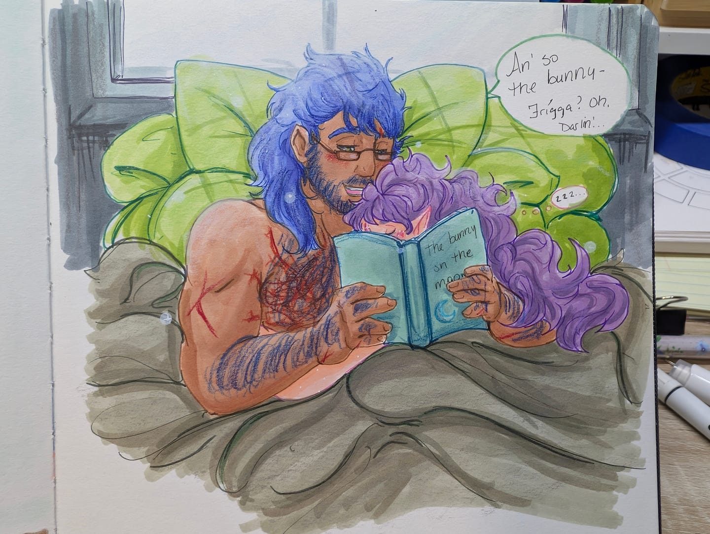 Customer photo review of Ohuhu Halawa Series 72 Colors Oil-based Colored Pencils