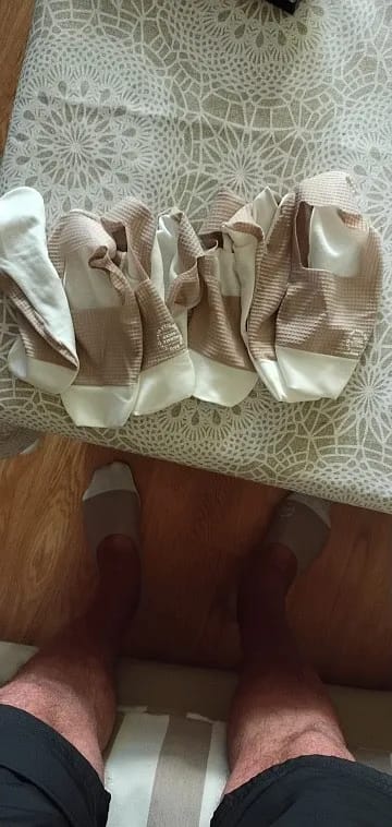 Customer photo review of 3-Pair Invisible Grip Socks Pack