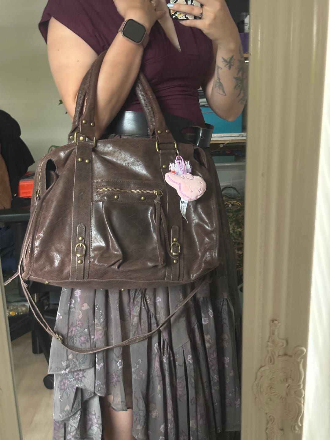 Customer photo review of It girl bag espresso martini