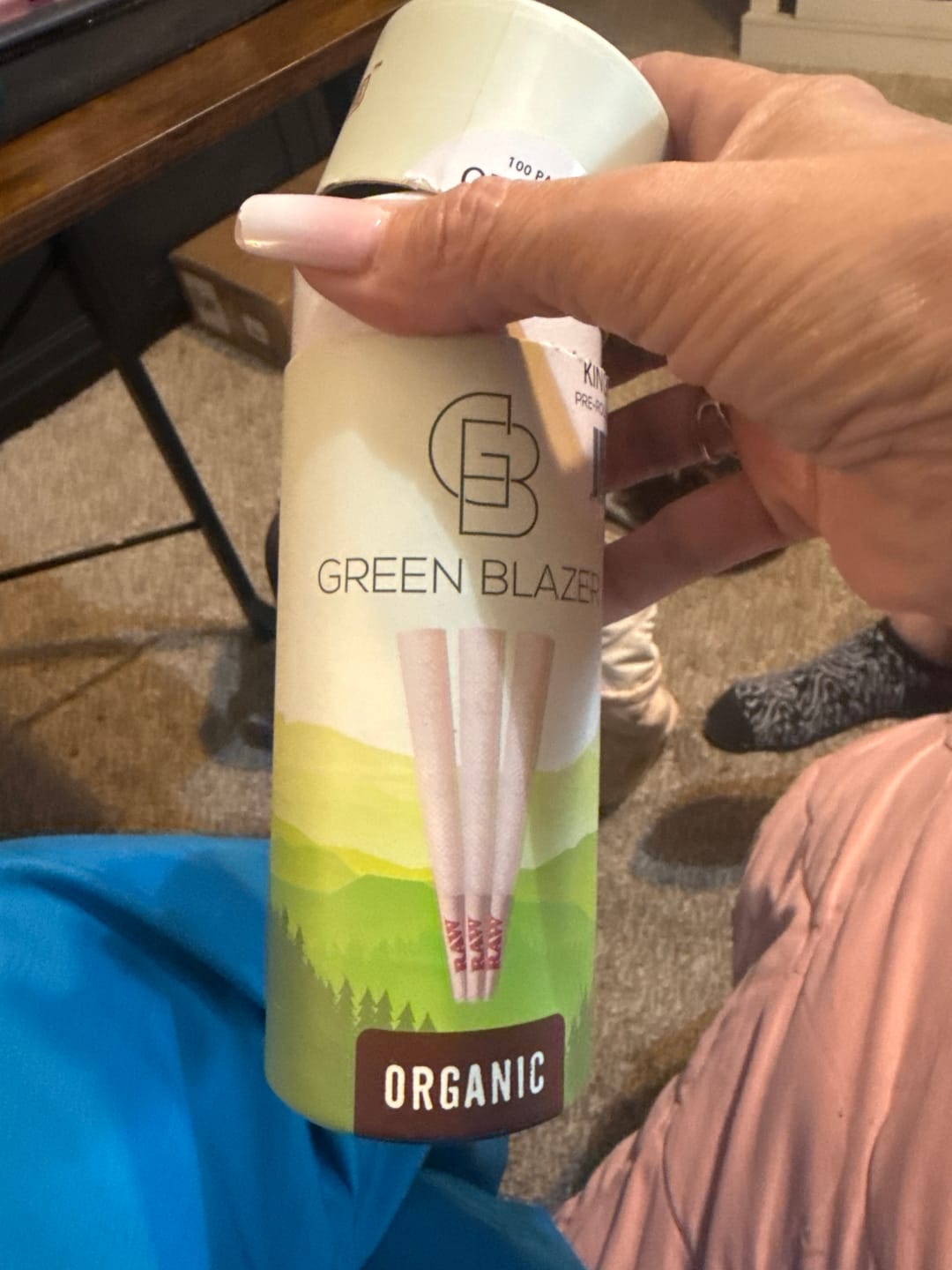 Customer photo review of RAW Organic King Size Cones