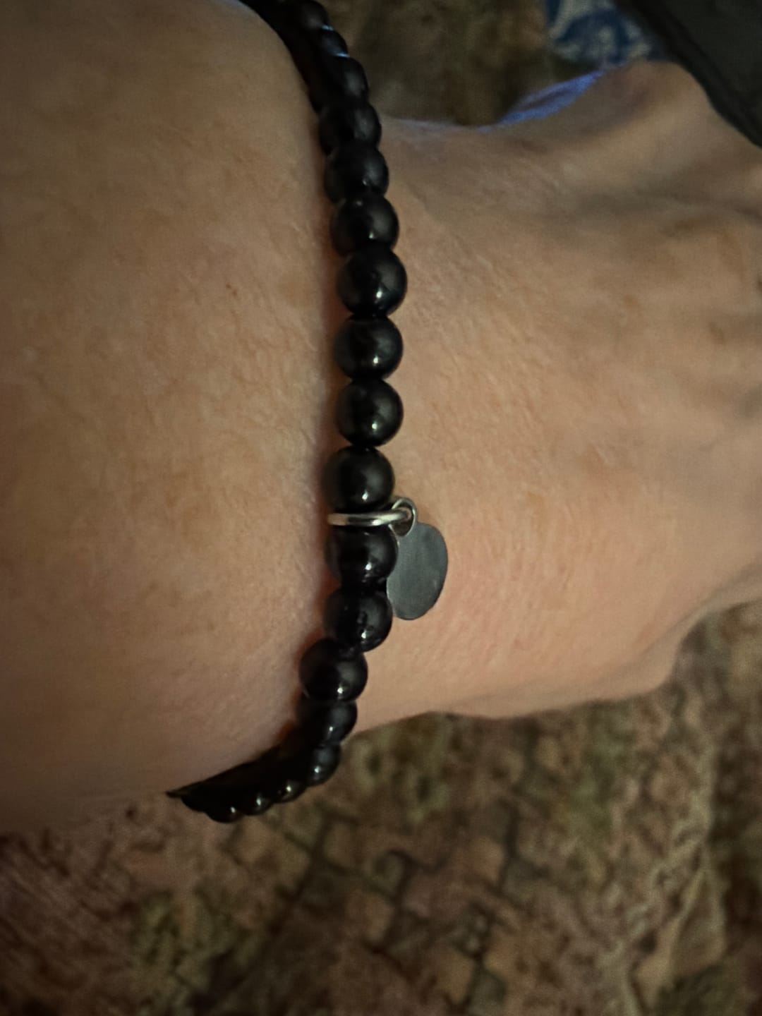 Customer photo review of Black Tourmaline Bracelet Mini