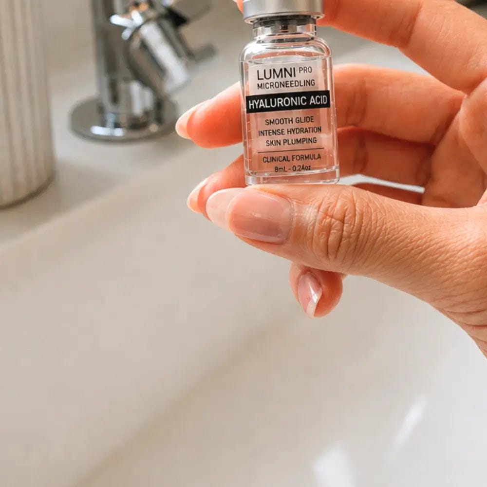 Customer photo review of Professional Microneedling Serum – Hyaluronic Acid (8ml)