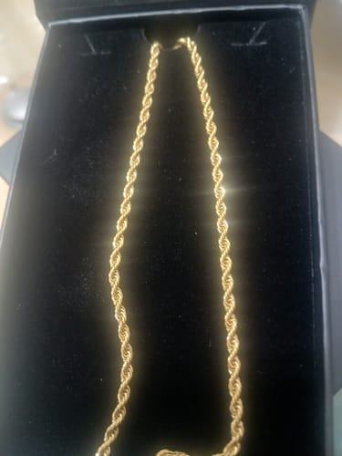 Customer photo review of Mens Rope Chain - 2mm