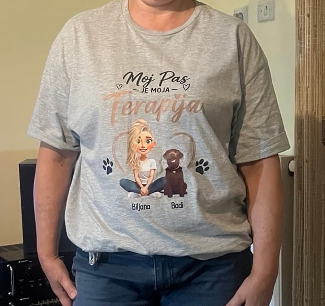 Customer photo review of Moj pas je moja terapija - Majica