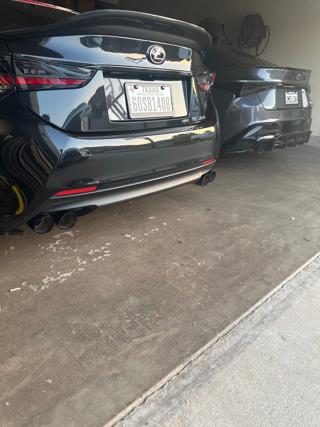 Customer photo review of 2015-Up Lexus RC200t 300 350 Muffler Delete Axle Back Quad Tips Exhaust