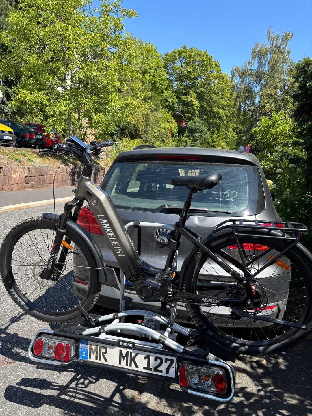 Customer photo review of Lankeleisi MG600 Lite 250W 27.5" Electric Trekking Bike 720Wh SUV E-bike with Switchable Sensor 36V 20Ah Battery