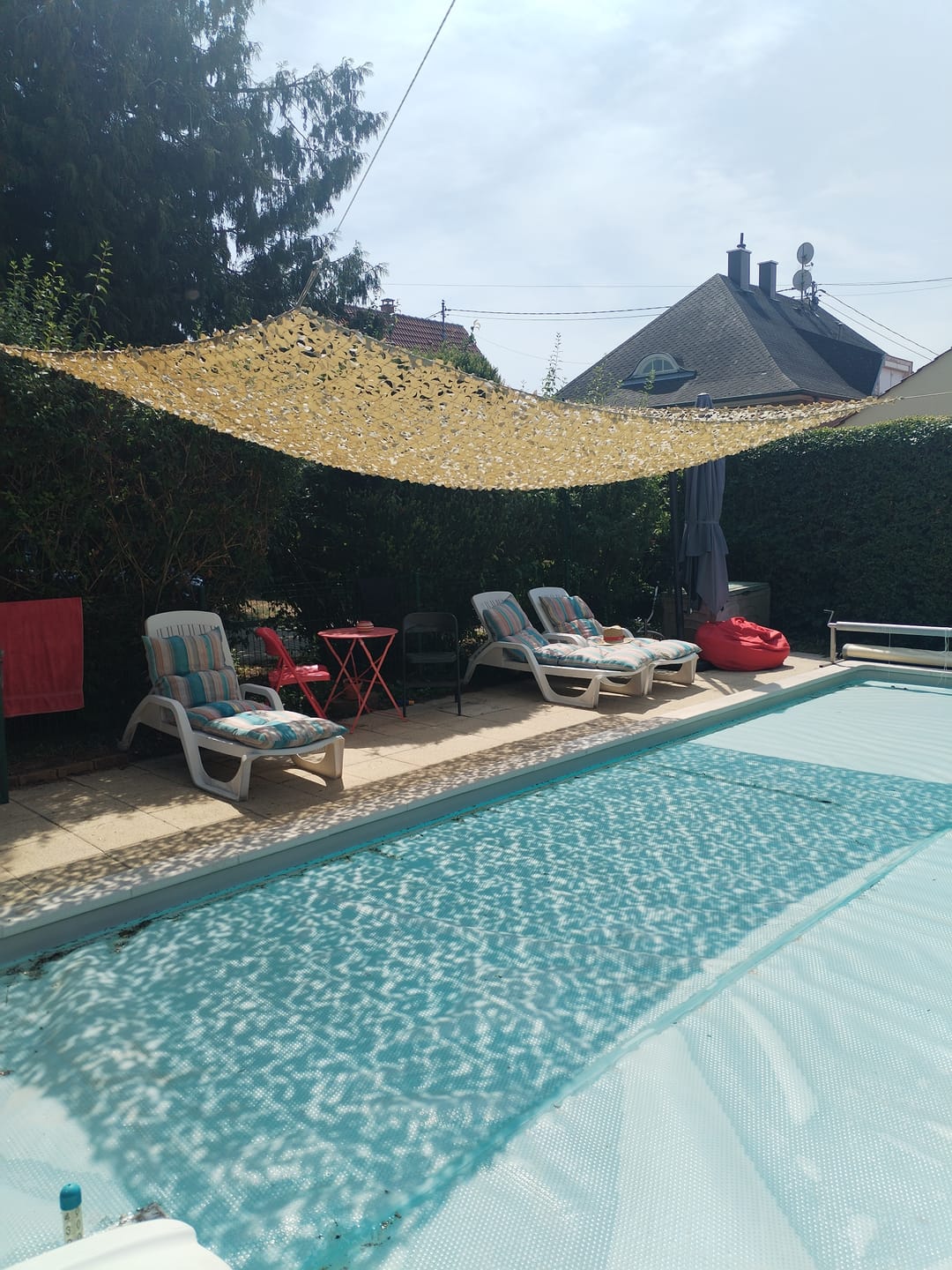 Customer photo review of Filet de camouflage renforcé blanc