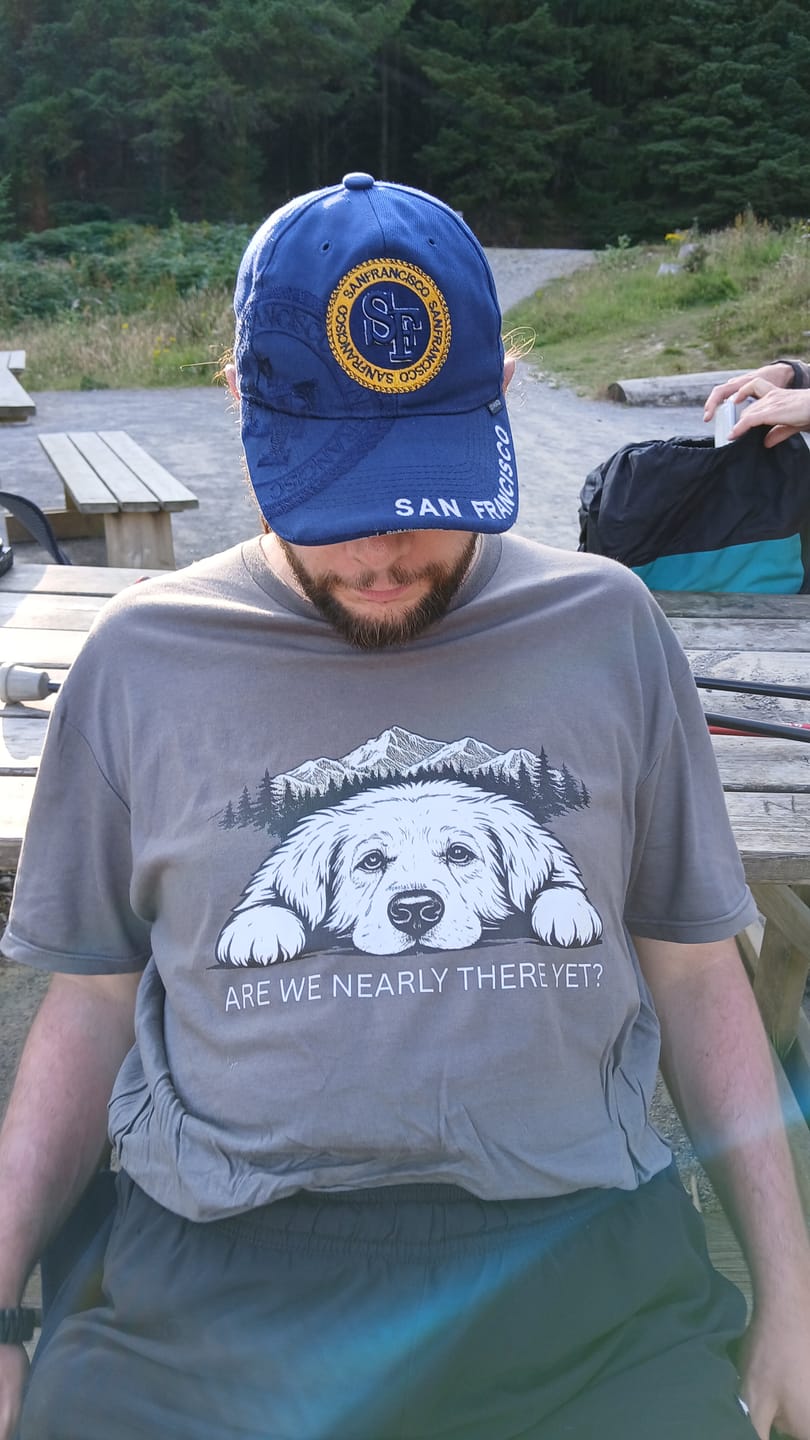 Customer photo review of Retriever_Are We Nearly There Yet? T-Shirt