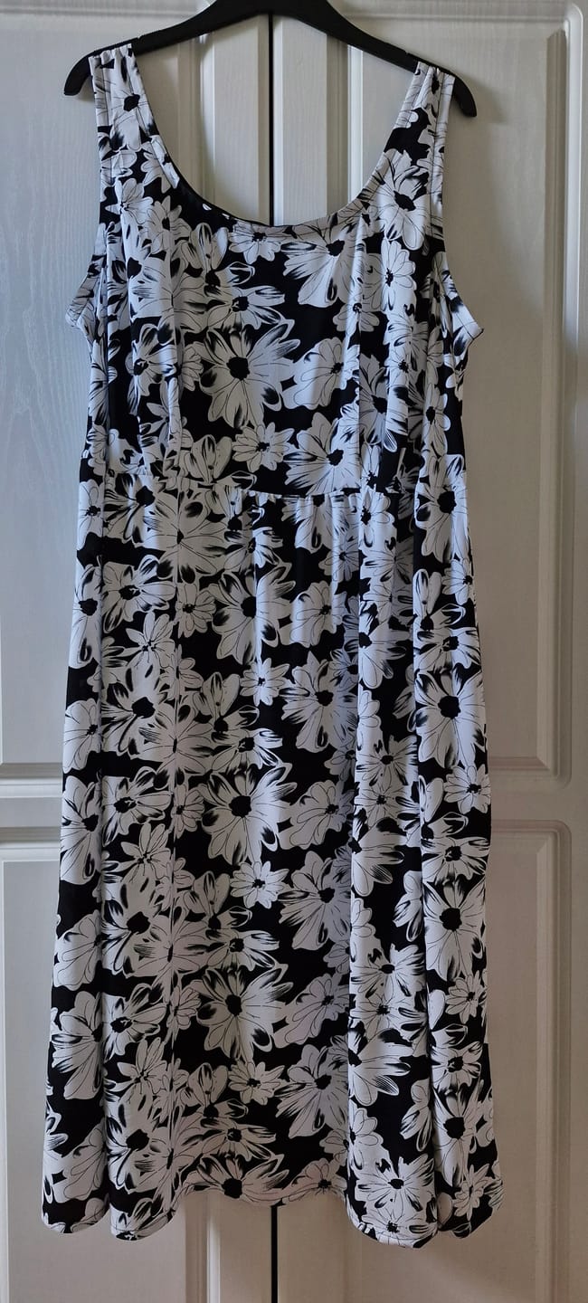 Customer photo review of Doodled Flowers Viscose Challis Fabric