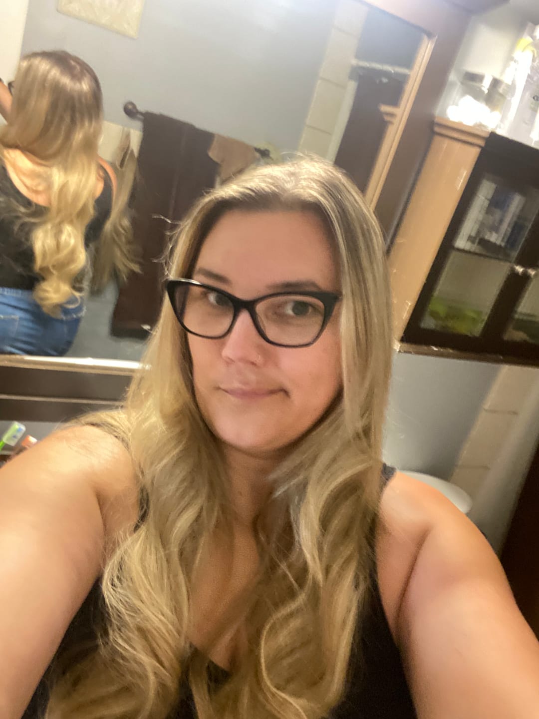 Customer photo review of High Quality Halo Hair Extensions