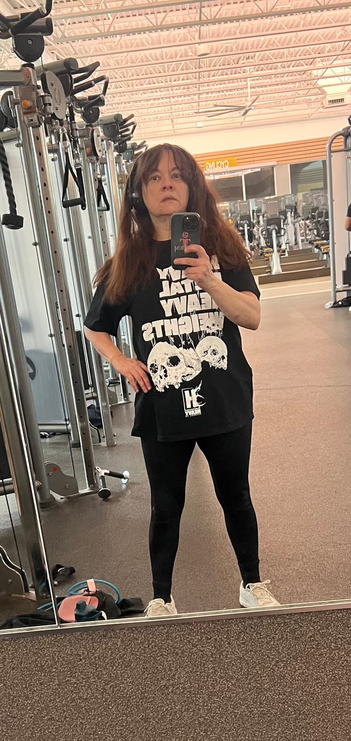 Customer photo review of Heavy Metal V2 Fitted Tee (Back Print)