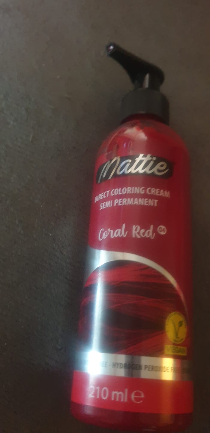 Customer photo review of Mattie Cajun Spice - Vegan Semi-Permanent Direct Dye Hair Color Cream 210 ml