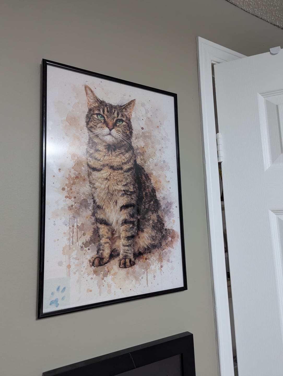 Customer photo review of Personalized Poster - Watercolor Realistic Portrait