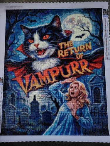 Customer photo review of Return of Vampurr (Diamond Painting)