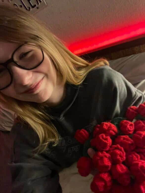 Customer photo review of Bloomie Bouquet Blanket