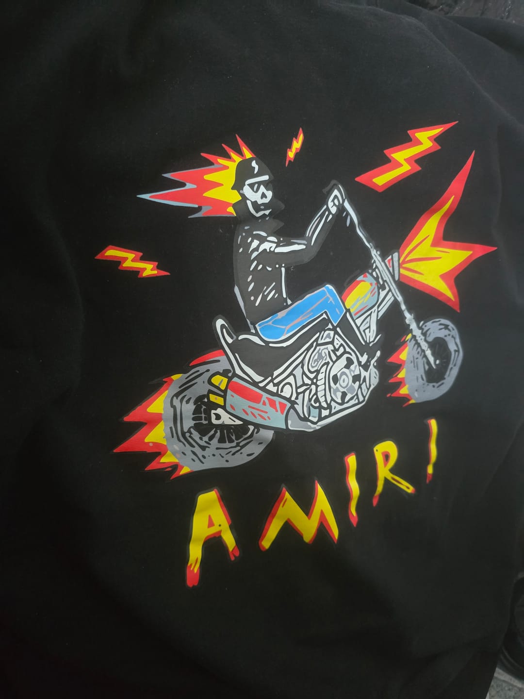 Customer photo review of Motor Ghost T-Shirt