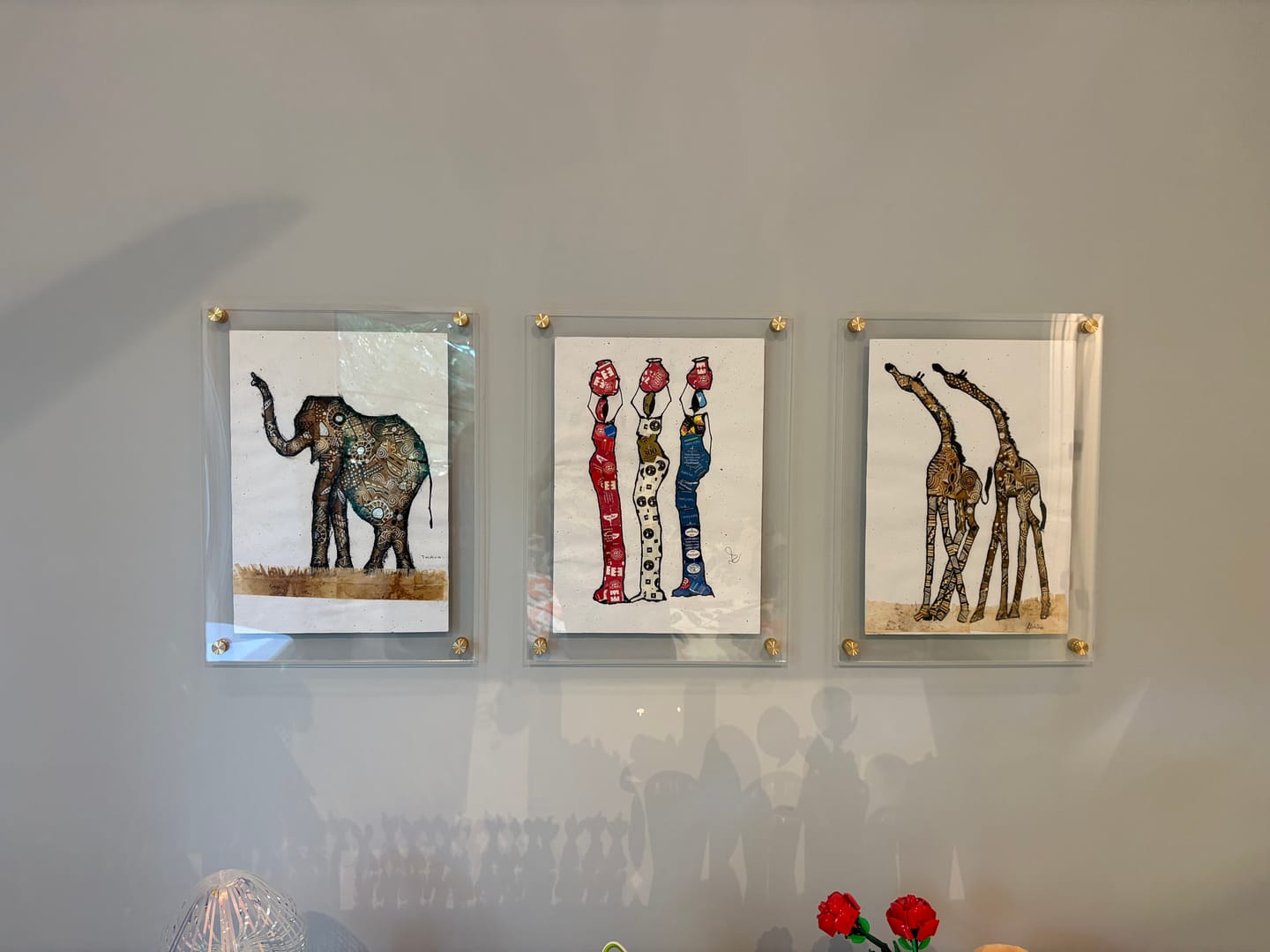 Customer photo review of Floating Acrylic Picture Frames