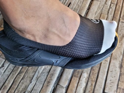 Customer photo review of 3-Pair Invisible Grip Socks Pack