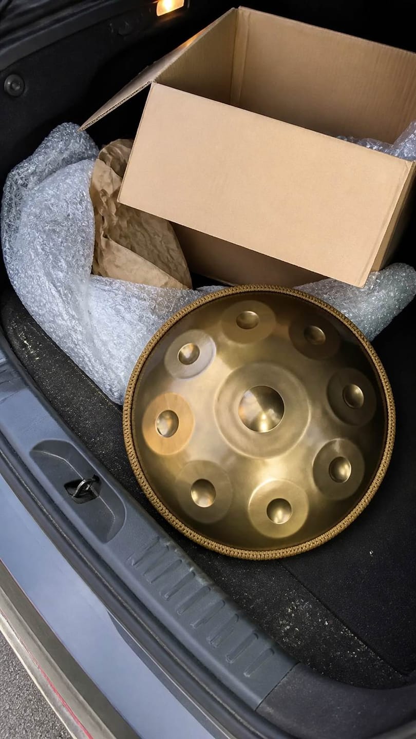 Customer photo review of Handpan D-Moll 9 Noten – Edelstahl, handgestimmt