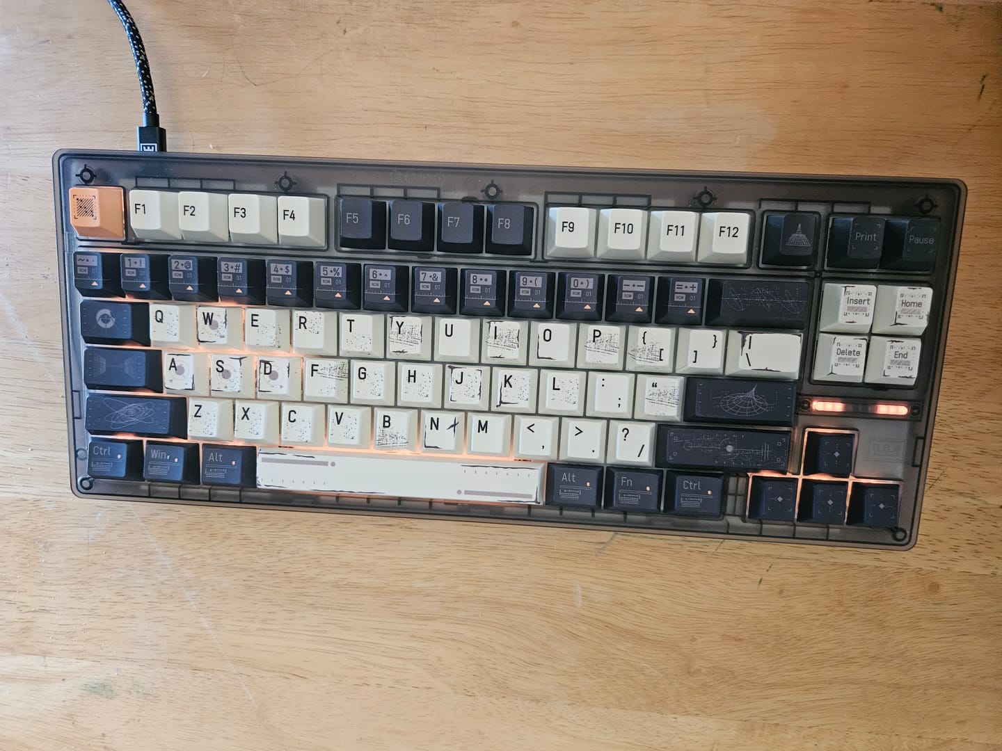 Customer photo review of Interstellar PBT Cherry Profile Keycaps Set