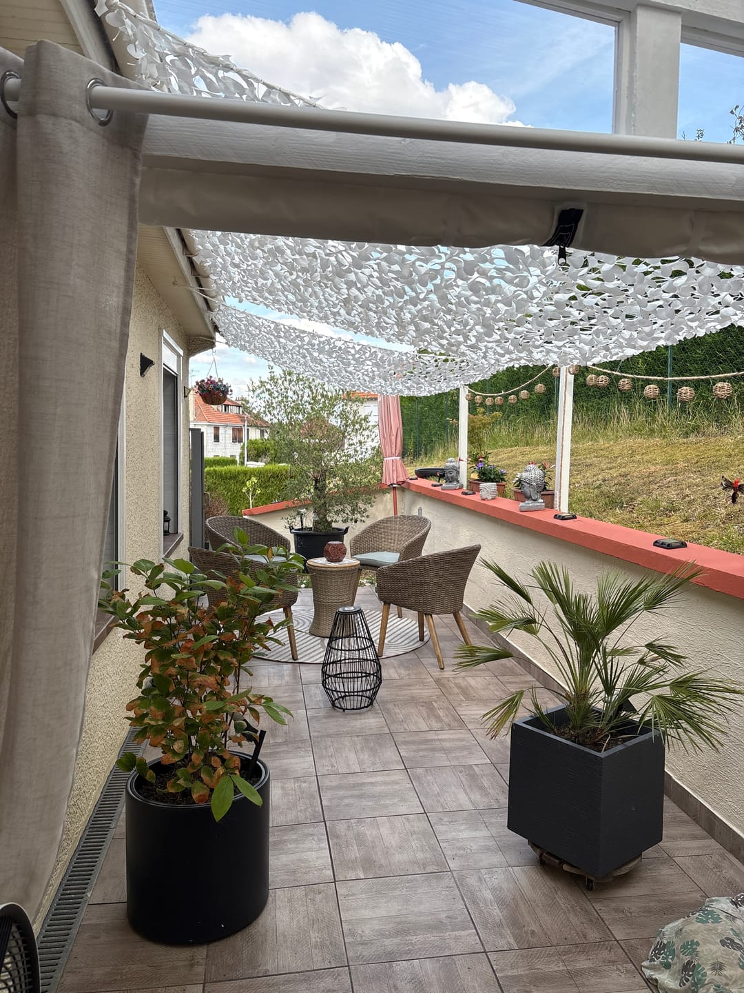Customer photo review of Filet de camouflage renforcé blanc