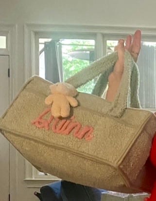 Customer photo review of K&C - Personalized Baby Storage Basket