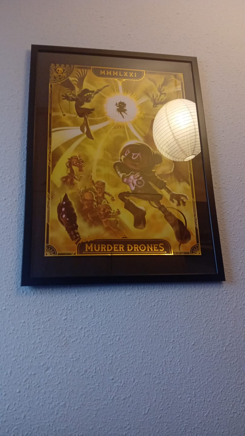 Customer photo review of Murder Drones Apocalypse Poster