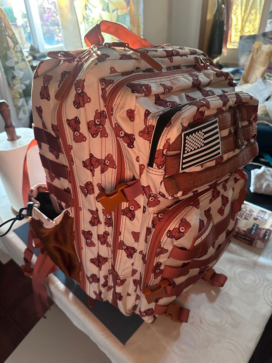 Customer photo review of Mochila Táctica V1 45L All in Teddy Bear