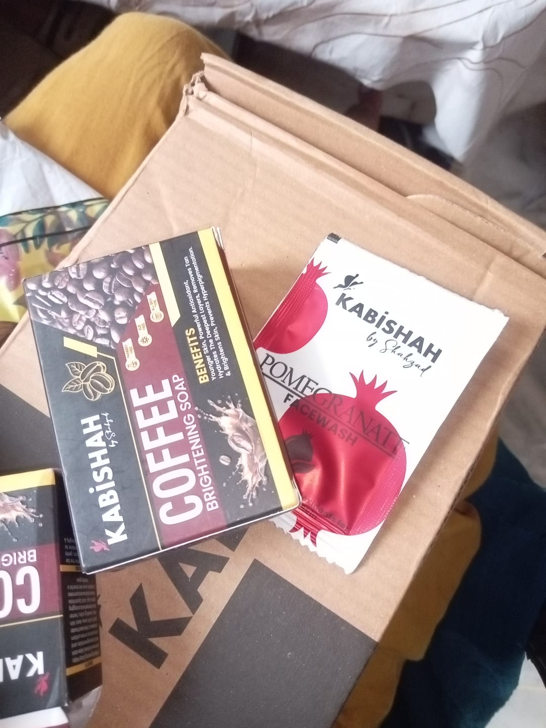 Customer photo review of Coffee Brightening Soap Double Pack