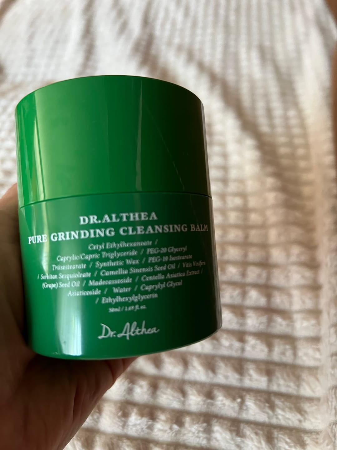 Customer photo review of Maigs hidrofīlais balzams ādas attīrīšanai Dr. Althea Pure Grinding Cleansing Balm