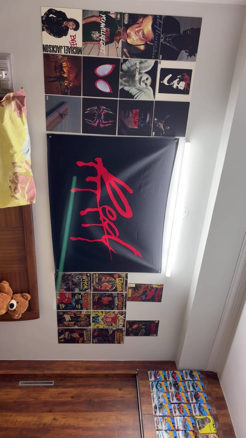 Customer photo review of CUSTOM ALBUM COVER PRINTS - WALL COLLAGE POSTERS