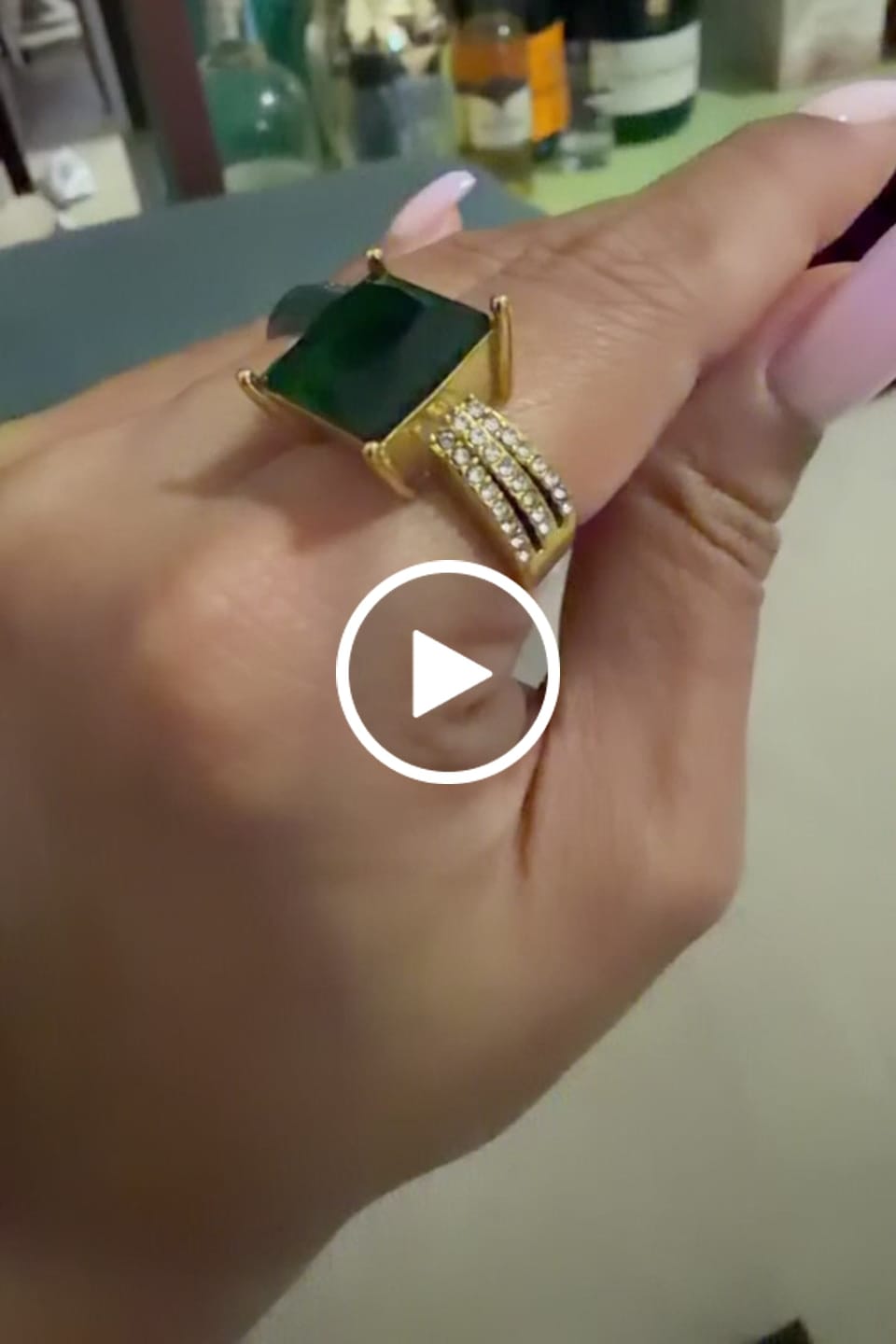 Customer video review of Jadhbah Emerald Ring