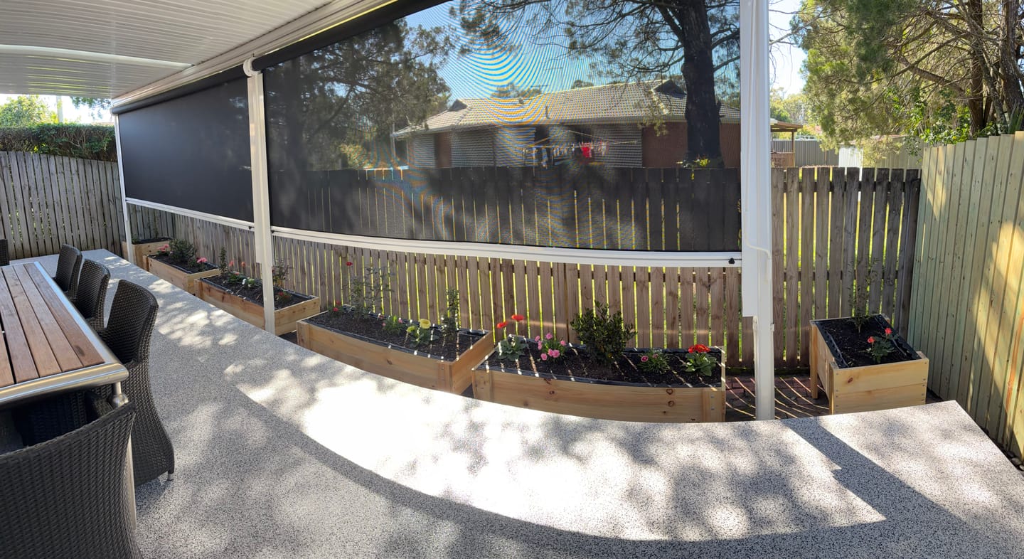 Customer photo review of LARGE Planter Box - Timber 157x60x50cm(h)