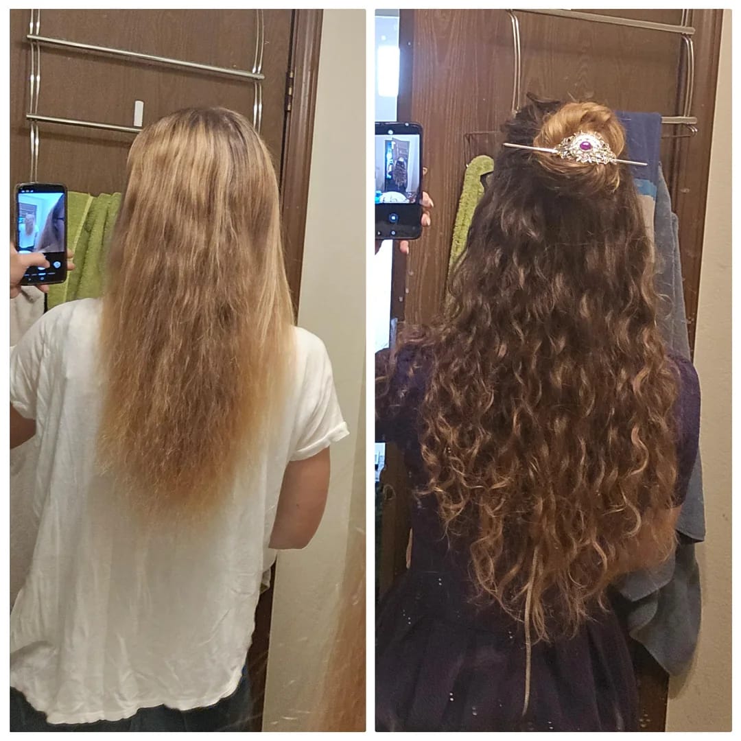 Customer photo review of Length Retention Bundle